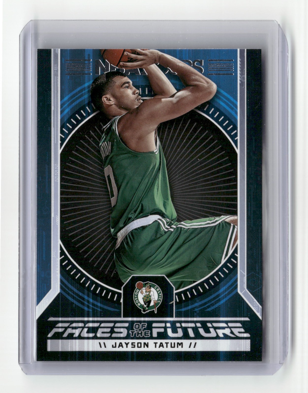 2017-18 Panini NBA Hoops Jayson Tatum Faces of the Future #4 - Boston Celtics RC