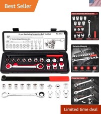 15pcs Serpentine Belt Tool Kit Cr-v Alloy Steel