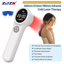 Chiropractic Laser Therapy Device LLLT for Pain Relief Wound Healing 24 Diodes
