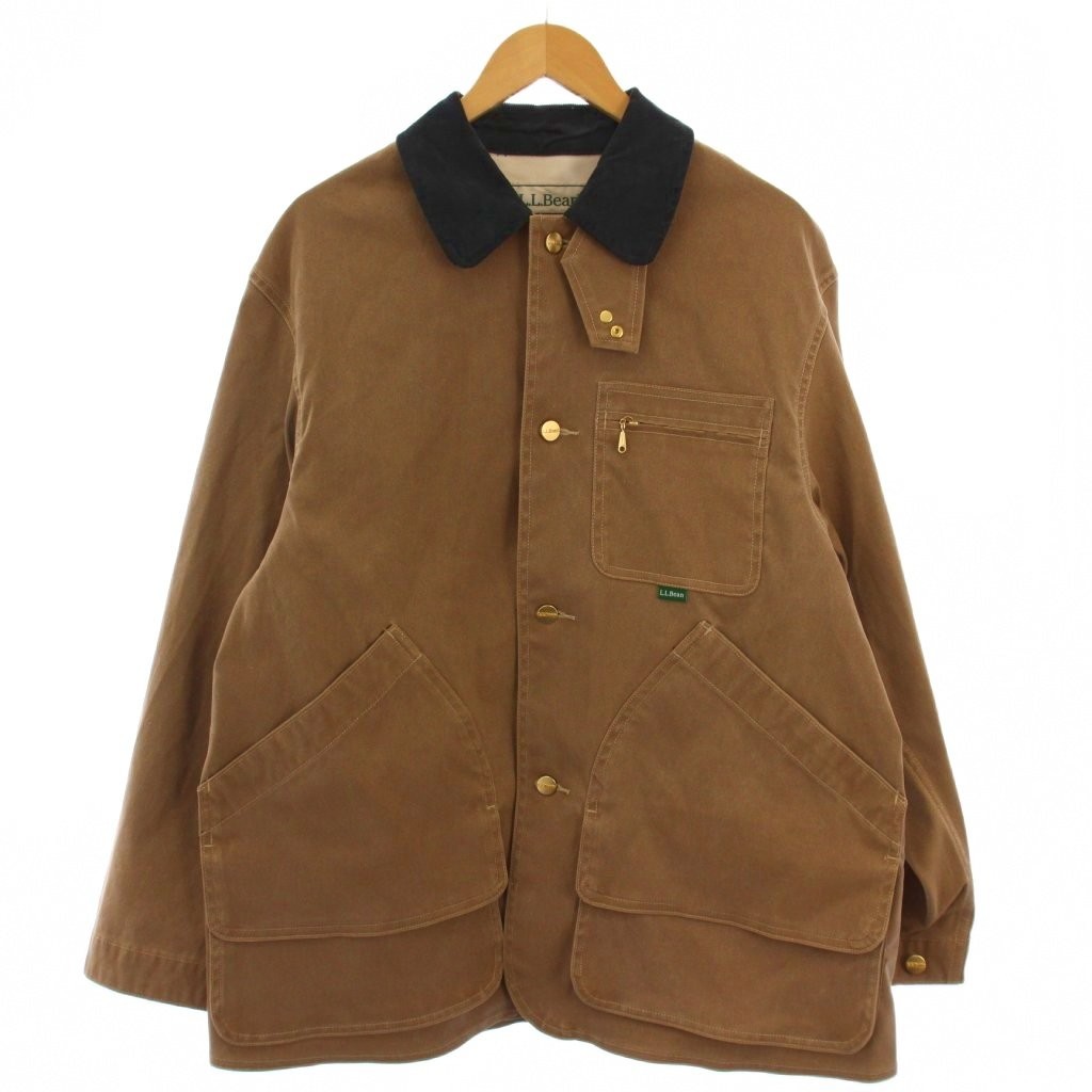 L.L.Bean Prospect Harbor Field Coat Soutien Collar Jacket S Beige 5475-1043