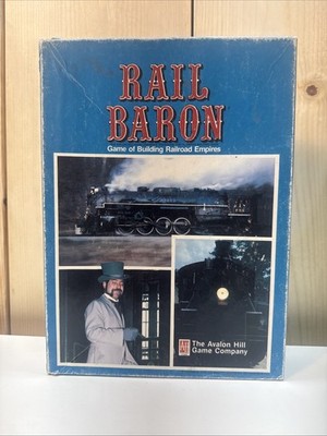 Vtg 1977 - Rail Baron Railroad Game Avalon Hill - VG+   95% -* READ* Bin BM