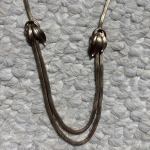 Antique Art Deco Slinky Snake Chain Gold Filled Multi Strand 16.5" V20 12kg