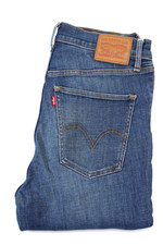 Levi's mile high super skinny women's jeans W30 L32 mid blue denim LEVK204