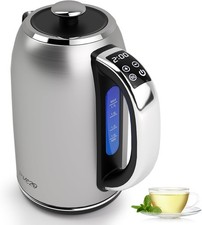 Electric Kettle Temperature Control 1.7L, Stainl Steel Interior (No