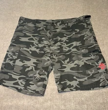 Rothco Camo Shorts Men's 48 Military Cargo Streetwear Punk Grunge Fireman Skull