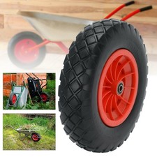 16" 4.80/4.00-8 Puncture Proof Solid Tyre Pneumatic Trolley PU Wheel Load