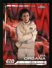 2024 Topps Chrome Star Wars Red Raywave Refractor 103 Leia Organa TW6917