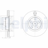 2X Delphi Bremsscheibe BG9055 Passend FüR Subaru