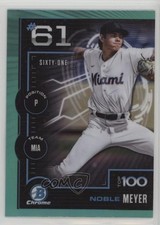 2025 Bowman Scouts Top 100 Chrome Aqua Refractor /125 Noble Meyer #BTP-61
