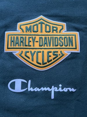 80s champion USA製 harley davidson パーカー VTG Harley Davidson Champion Collab Reverse Weave Sweatshirt Large