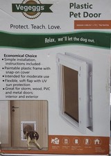 safePet Door Medium - Dog  Cat Interior Exterior Doors Walls 40lb