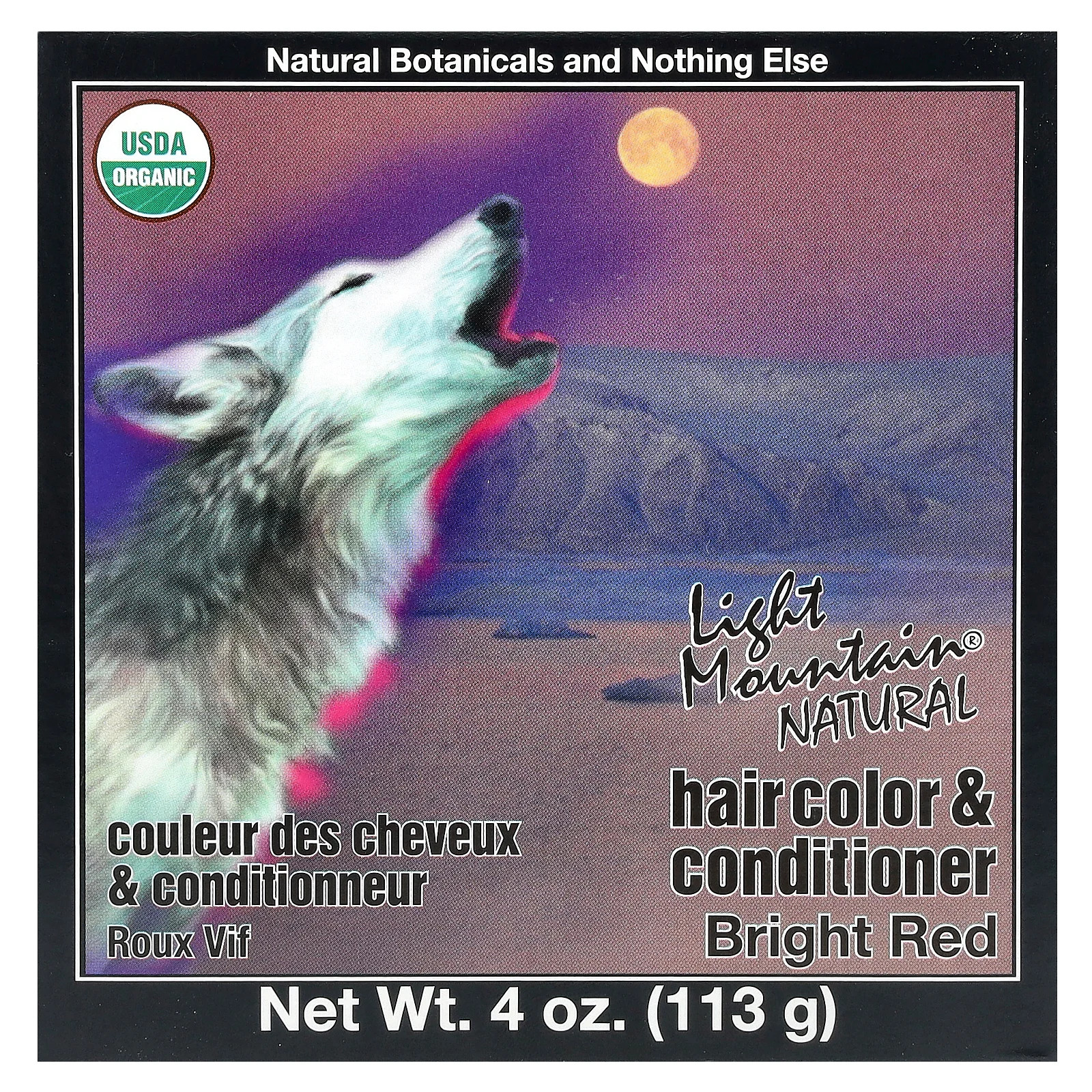 Натуральный краситель и кондиционер для волос Ярко-красный 4 унции 113 г 2790₽