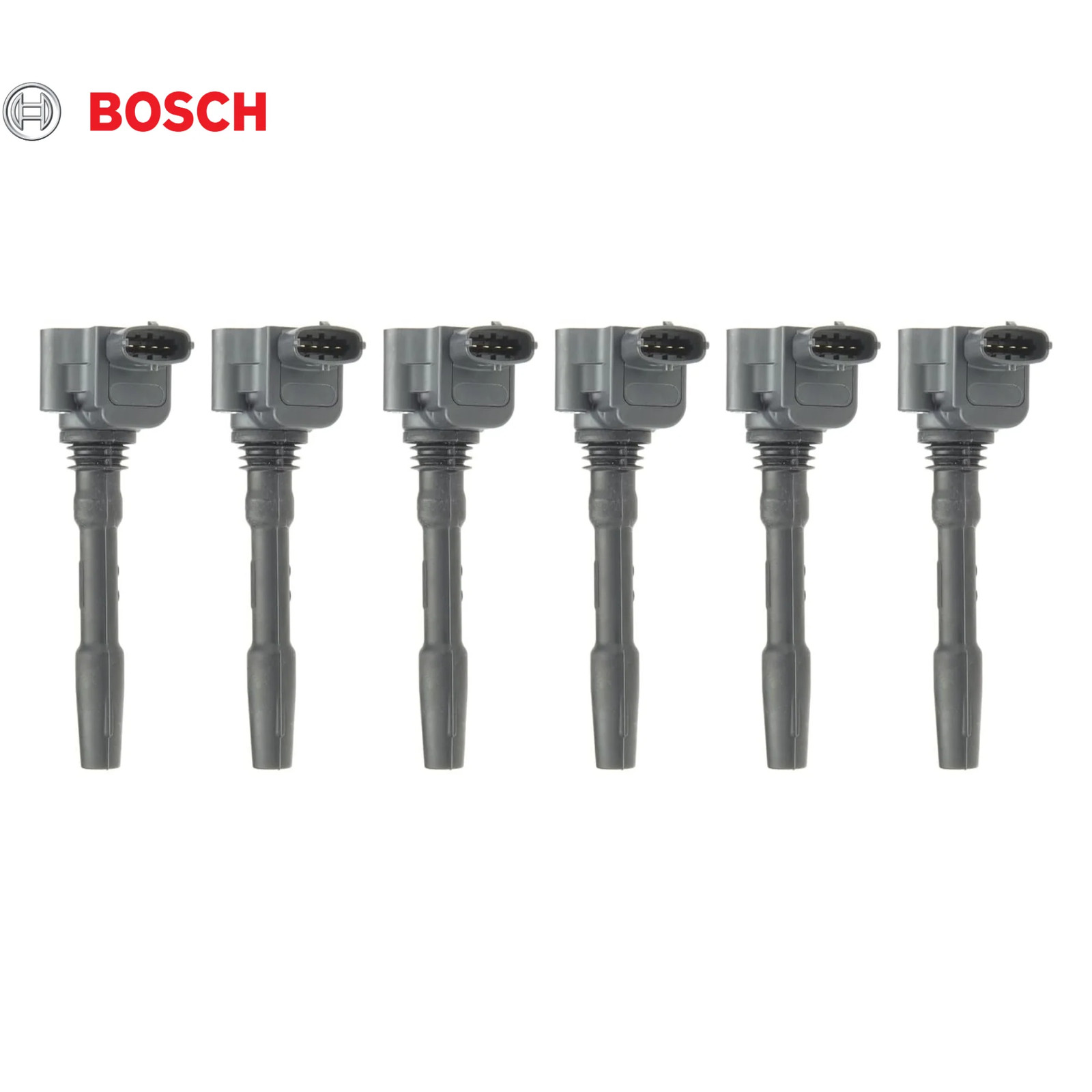 Set of 6 Ignition Coils Bosch 0986221134 for Maserati Ghibli 2013-2017