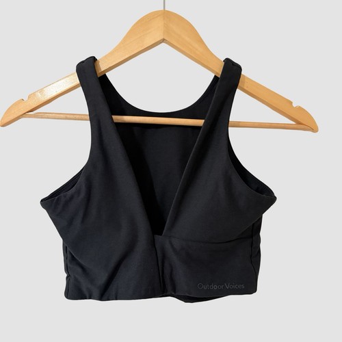 Outdoor Voices Venus Crop Top Black XS NWOT - Picture 3 of 6
