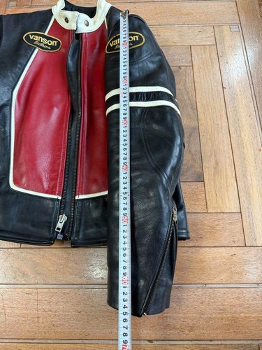 Vanson Single Riders Leather Jacket Cowhide Black Size 40 Made in USA Pre-Owned - Picture 7 of 14
