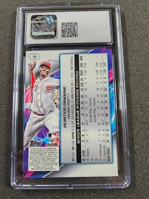 🌟 2022 Topps Cosmic Chrome Hunter Greene #168 Nucleus Refractor