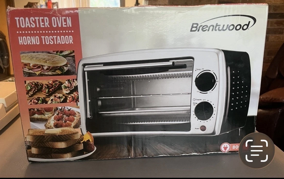 Brentwood TS-345B Toaster Oven stainless steel 4 slice toaster oven black
Opens in a new window or t