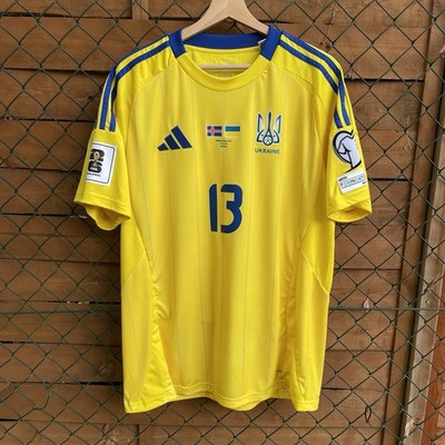 Zabarnyi #13 GAME MATCH ISSUE Ukraine Team Shirt Jersey Football