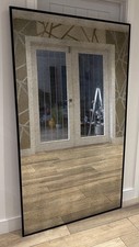 Large Antiqued Mirror 180cm x 100cm – Mottled Glass (RRP £695) - last few days