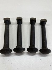 Four NOS Vintage Carriage Bolts 4-1/2" x 1/2” with 4 Square Nuts