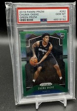 2019-20 Panini Prizm Prizms Green Chuma Okeke Rookie PSA 10 Orlando Magic #262