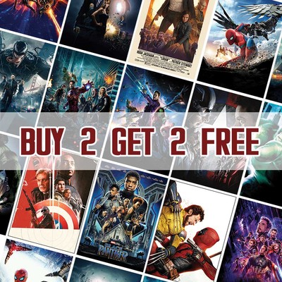 MCU Filmplakate | Offizielles Marvel Kino Wandbild - Filmdrucke A4 A3