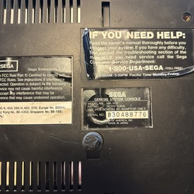 SEGA Genesis Console MK-1631 w/2 controllers, AC,Tested Works SEE DESCRIPTION!