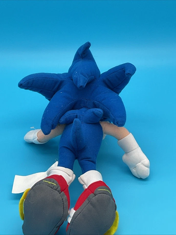 Peluche Sonic The HedgeHog 12” Toy Network Sega de colección sin etiqueta raro difícil de encontrar Foto 2 de 4