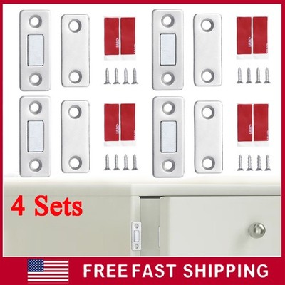 4 X Strong Magnetic Cabinet Door Latch Catch Closures Kitchen Cabinet Cupboard
