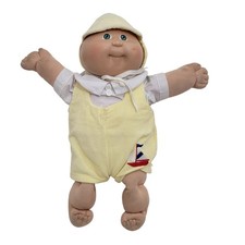 Muñeca prematura Cabbage Patch Kids HM #4 1984 de colección hilo pelo penacho velero pana