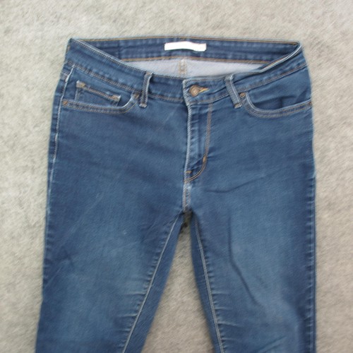 Jeans skinny Levis 711 donna 29 blu denim elasticizzato vita media classico slim fit - Foto 2 di 12