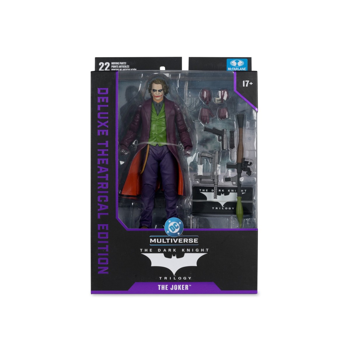 Figurine Joker The Dark Knight 30 Cm – Édition Limitée 85e Anniversaire – Articulée – Collection DC Batman