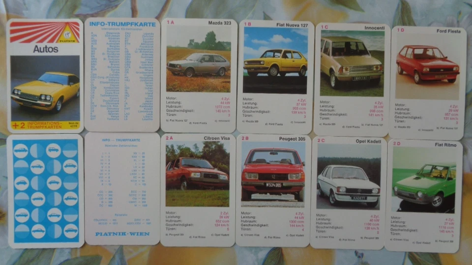 Quartett Autos Ausgabe 1975 - Bild 2 von 4