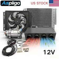 12V Air Conditioner Car Auto Underdash Electric Universal AC Unit Kit Heat&Cool