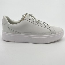 Kizik Vegas Womens Size 6D White Athletic Leather Hands Free Shoes Sneakers