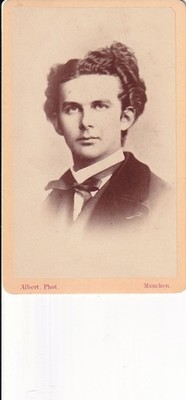 CDV Foto König Ludwig II. von Bayern 1867 Joseph Albert König Ludwig II von Bayern