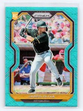 2021 Panini Prizm Teal Wave Prizm #34 Jared Oliva Rookie Pittsburgh Pirates