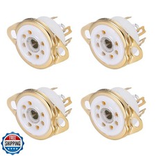 MECCANIXITY 4 Pcs 7pin Tube Socket Ceramic Tube Socket,Vacuum Tube Protect Tu