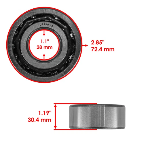 Caltric Front Differential Rebuild Kit For Polaris ACE 500 SOHC 2017-2019 - Imagen 6 de 10