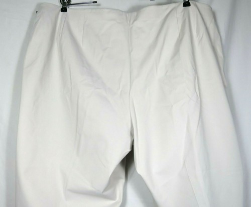 Lafayette 148 Tan Cotton Blend Crop Pants Vapor Fundamental Bi Stretch Plus 24W - Picture 9 of 12
