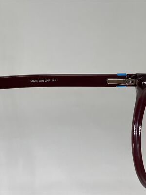 ?Marc Jacob’s Women\'s Burgundy Glasses with Red Temples EC 350 LFH 145? MARC JACOBS 350 LHF Burgundy Merlot Red Designer Eyeglasses  main image 4