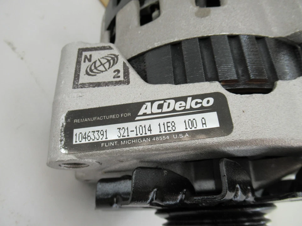GENERADOR ALTERNADOR ACDELCO 100A GENUINO NUEVO DE STOCK Buick Century 3.3L 2.2L 92-93 OEM Foto 2 de 4