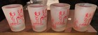 VINTAGE 4 x Red Hazel Atlas Vintage ‘Say When!’ Frosted Shot Glasses 1950s look — photo 6