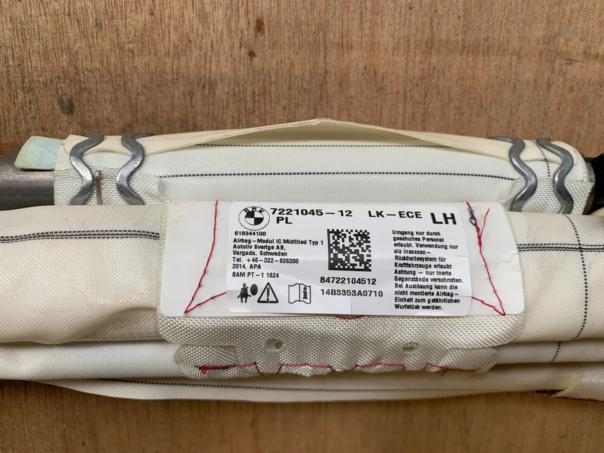 BMW F20 F21 F30 F31 PASSENGERS LEFT SIDE CURTAIN AIRBAG 7221045 | eBay 