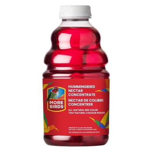 2 More Birds Hummingbird Vitamins & Minerals All-Natural Nectar Concentrate 32oz - Afbeelding 2 van 4