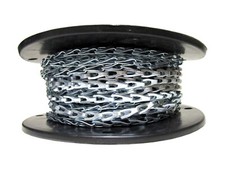 #8 Sash Flat Link Chain Bulk 100 FT for Commercial Farm Valves Dial Caps Lids