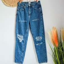 Urban Outfitters BDG Mom High Waisted Distressed Tapered Leg Jeans Size 27/32