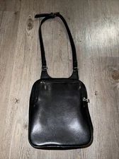 Hobo International Black Leather Shoulder Bag Small Day Purse 6.5x8.5 Cute