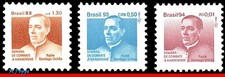 RA24 RA29 RA30 BRASIL 1988 1993 1994 PADRE SANTIAGO UCHOA, ENFERMEDAD DE HANSEN, MNH