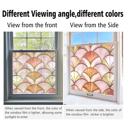 AU Static Cling Glass Window Film Privacy Stained Glass Sticker UV Protection - Picture 37 of 47